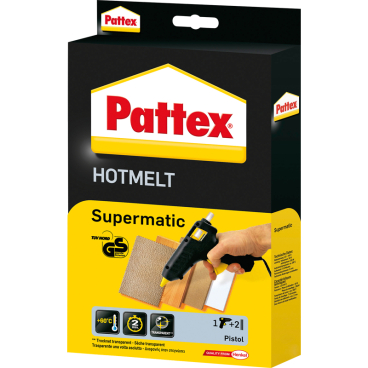 Pattex Heißklebepistole HOT SUPERMATIC, schwarz/gelb (EAN: 4015000087162)