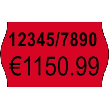AVERY Zweckform Preisauszeichner-Etiketten, 26 x 16 mm, rot (EAN: 5014702023743)
