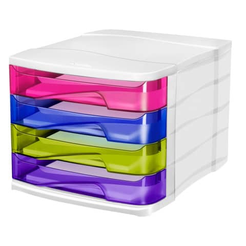 CEP Schubladenbox HAPPY, 4 Schübe, bunt (EAN: 3462153943813)