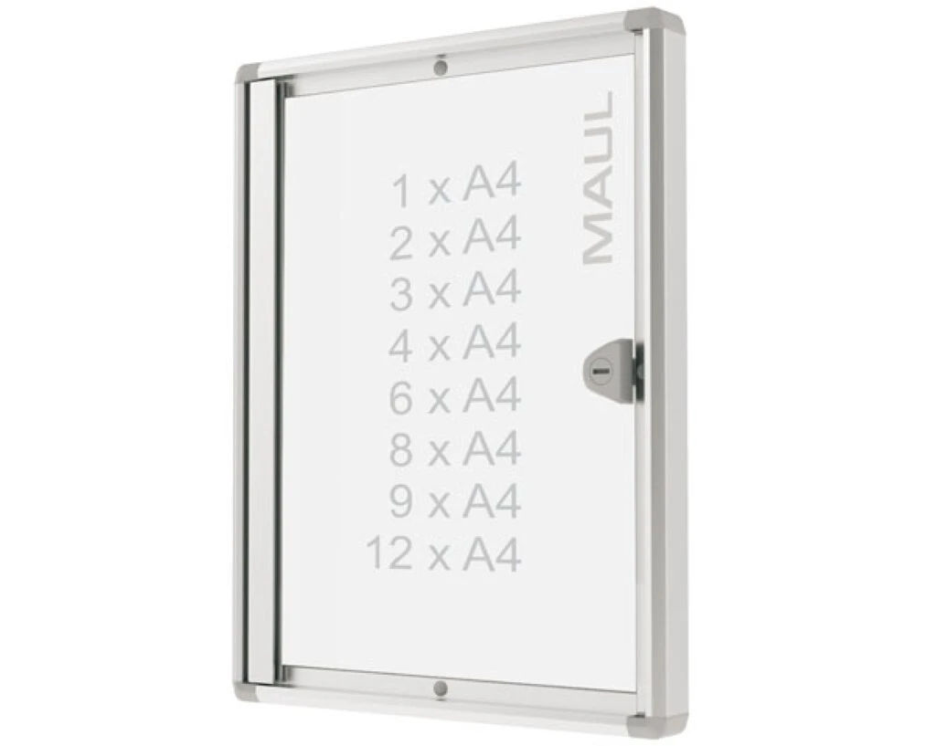 MAUL Schaukasten MAULextraslim, 2 x DIN A4, Aluminium (EAN: 4002390058803)