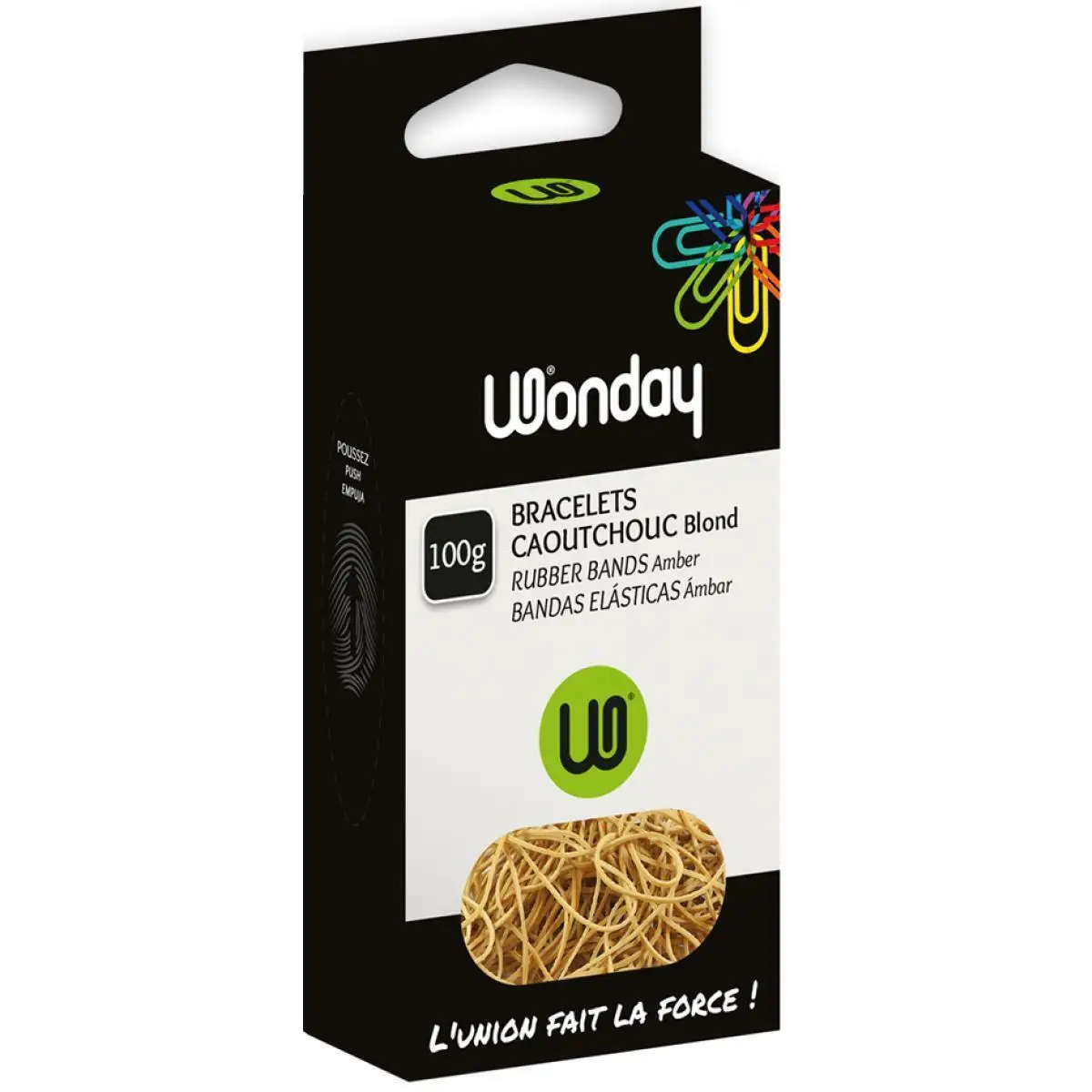 Wonday Gummiringe im Karton, natur, 38 mm, 100 g (EAN: 3701254704948)