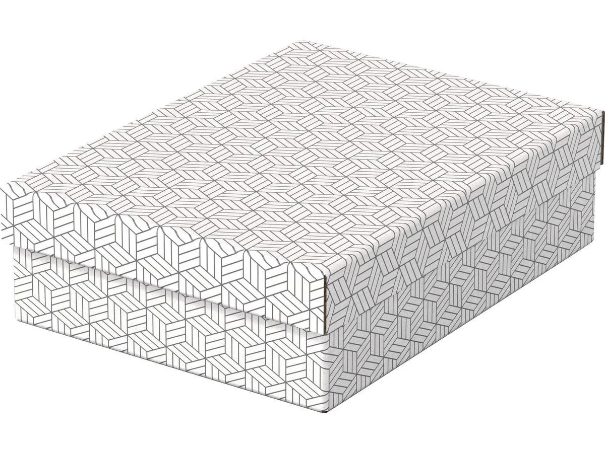 Esselte Aufbewahrungs- & Geschenkbox Home M, 3er Set, weiß (EAN: 4049793072296)