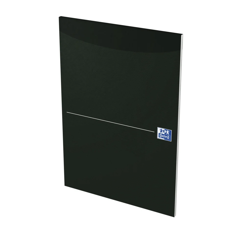 Oxford Briefblock "Smart Black", DIN A4, 50 Blatt, kariert, schwarz (EAN: 4006144957855)
