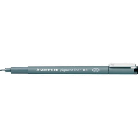 STAEDTLER Pigmentliner, schwarz, Strichstärke: 0,8 mm (EAN: 4007817327104)