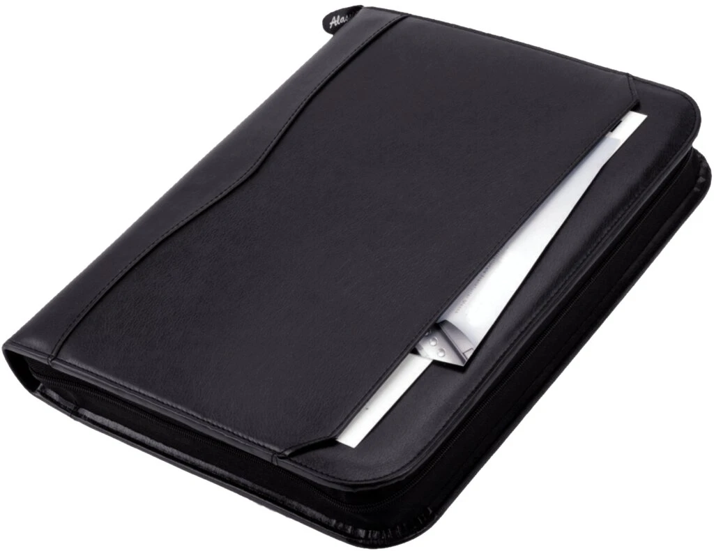 Alassio Orgamappe "REGGIO", A4, Lederimitat, schwarz (EAN: 4021068300273)