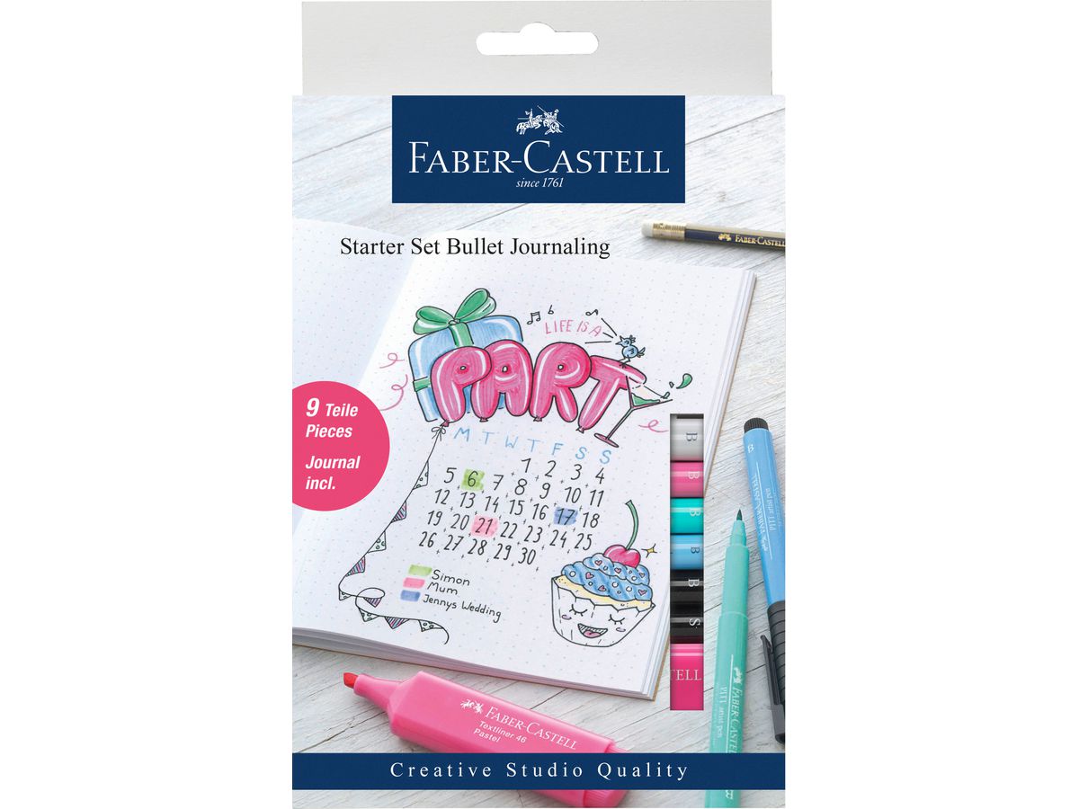 FABER-CASTELL Bullet Journaling Starter-Set, 9-teilig (EAN: 4005402671250)