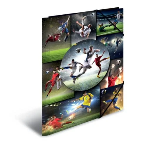 HERMA Eckspannermappe "Football", Karton, DIN A4 (EAN: 4008705192989)