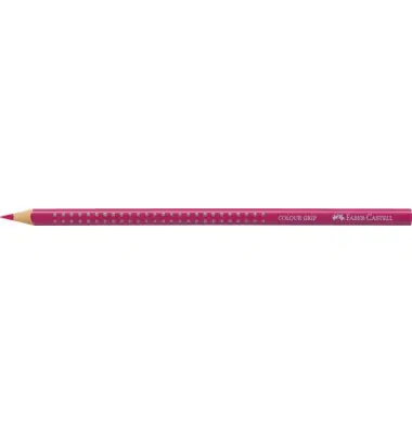 FABER-CASTELL Dreikant-Buntstift Colour GRIP, himbeerrot (EAN: 4005401124221)