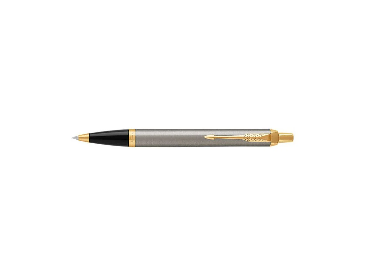 PARKER Druckkugelschreiber IM Brushed Metal G.C., blau (EAN: 3501179316703)