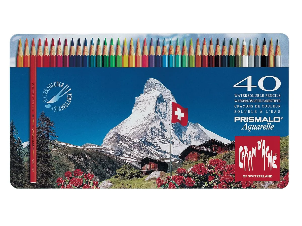 CARAN D'ACHE Buntstifte PRISMALO Aquarelle, 40er Metalletui (EAN: 7610186013409)