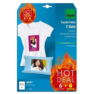sigel T-Shirt Inkjet-Transfer-Folien "HOT DEAL" Aktion,197my (EAN: 4004360849398)