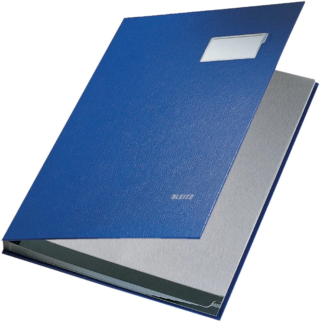 LEITZ Unterschriftenmappe, PP-Überzug, 10 Fächer, blau (EAN: 4002432329953)