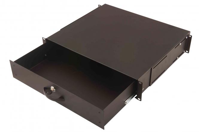 DIGITUS 19" Dokumentenfach, 2 HE, schwarz (RAL 9005) (EAN: 4016032254775)
