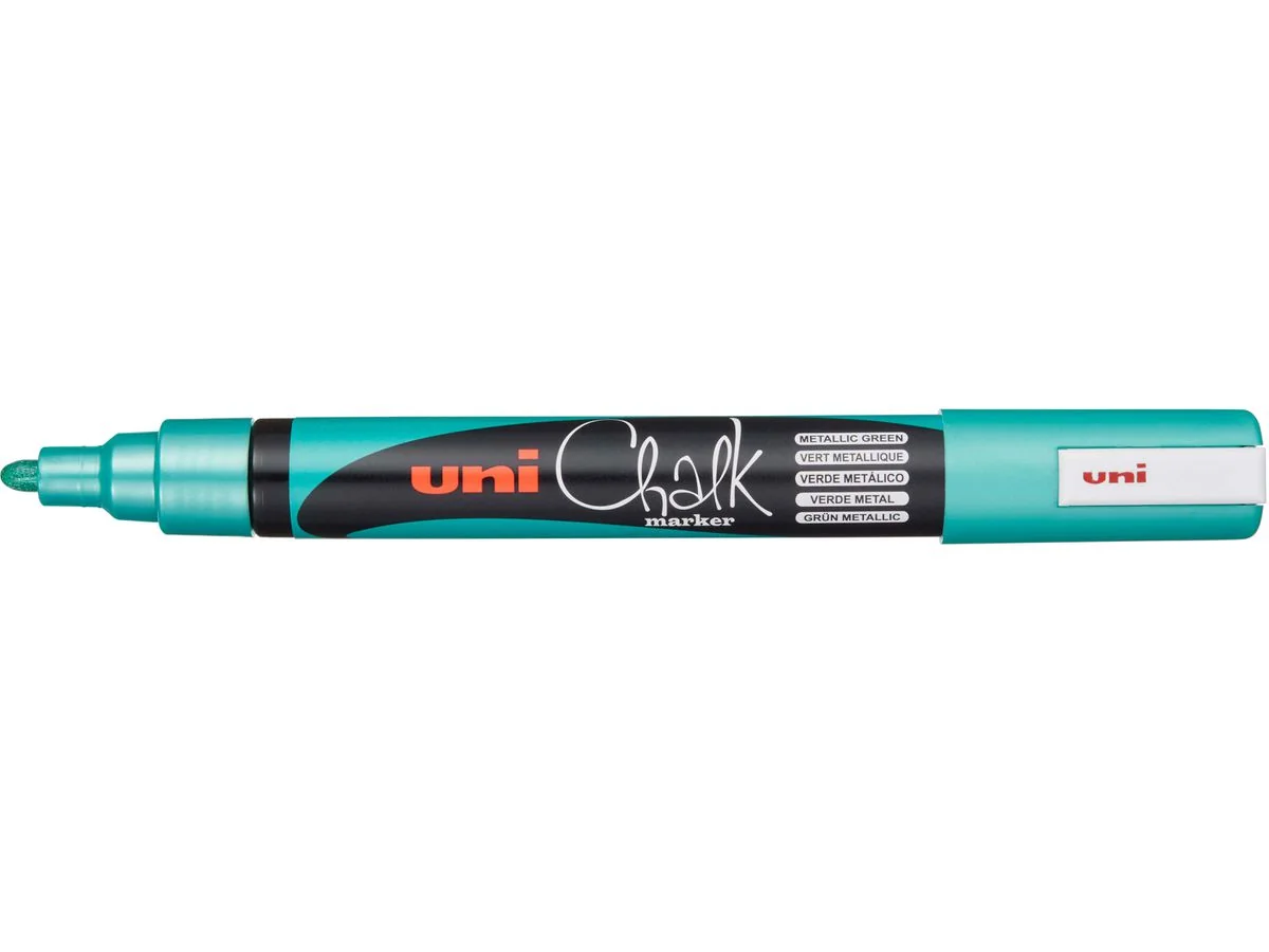 uni-ball Kreidemarker Chalk marker PWE5M, grün metallic (EAN: 4902778256428)