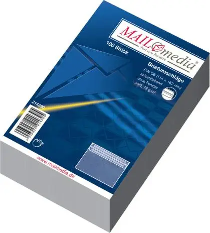 MAILmedia Briefumschlag Offset weiß, C6, ohne Fenster (EAN: 4003928214395)
