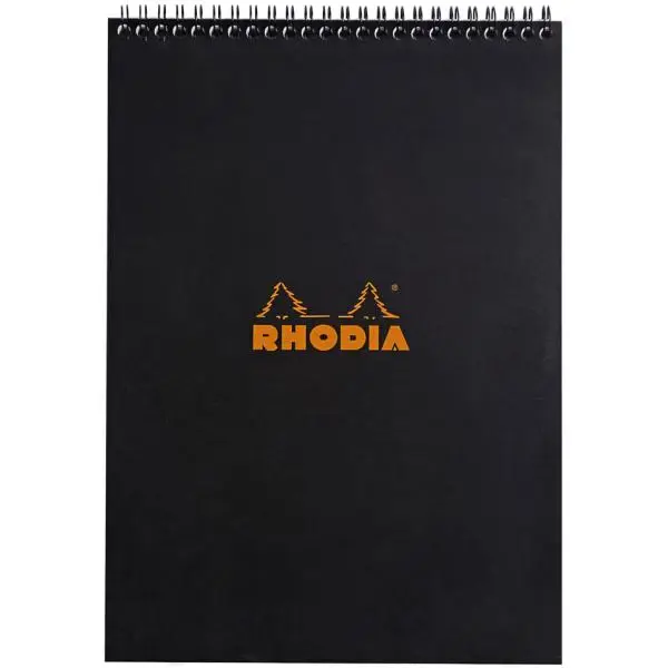 RHODIA Spiralnotizblock No. 18, DIN A4, kariert, orange (EAN: 3037920185002)