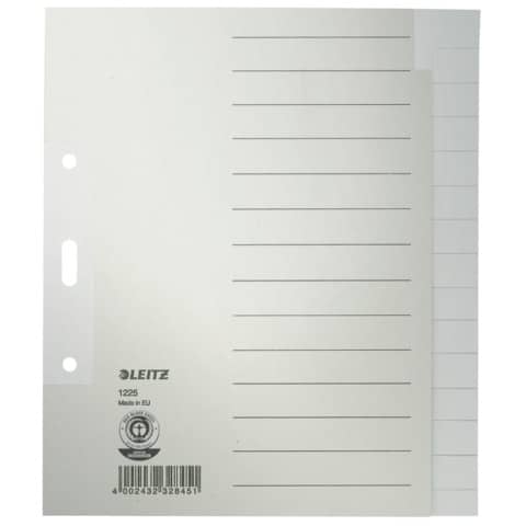 LEITZ Tauenpapier-Register, blanko, A5, 15-teilig, grau (EAN: 4002432328451)
