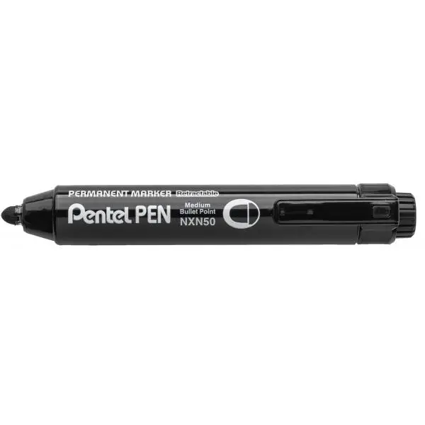 Pentel Permanent-Marker NXN50 mit Druckmechanik, schwarz (EAN: 0884851044952)