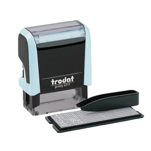 trodat Textstempel-Set Printy 4911 Typomatic, pastell-blau (EAN: 9010035808534)