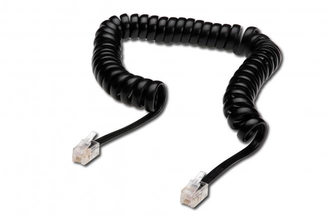 DIGITUS UAE Modular Spiral-Anschlusskabel, RJ10, 4,0 m (EAN: 4016032330127)