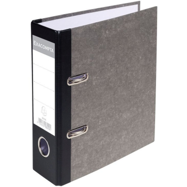 EXACOMPTA Ordner Wolkenmarmor, DIN A5 hoch, 70 mm, schwarz (EAN: 3130630532101)