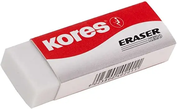 Kores Kunststoff-Radierer "KE20", (B)60 x (T)21 x (H)10 mm (EAN: 9023800402011)