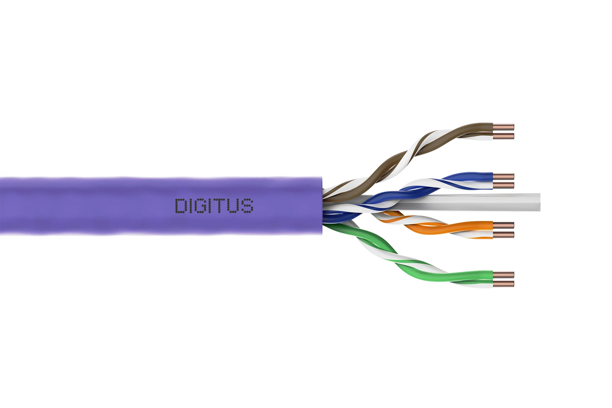 DIGITUS Installationskabel Kat.6, U/UTP, LSOH, 100 m, violett (EAN: 4016032343653)