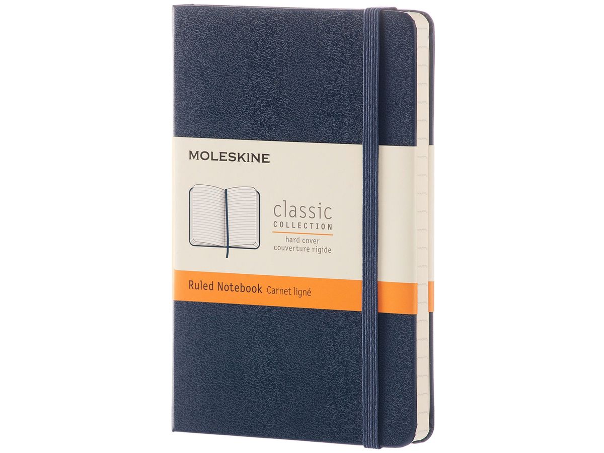 MOLESKINE Notizbuch, P/A6, liniert, Hardcover, blau (EAN: 8051272893564)