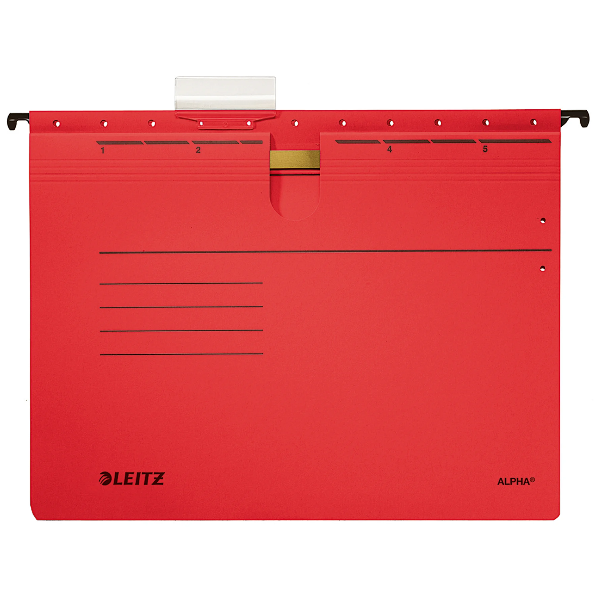 LEITZ ALPHA Hängehefter, A4, kaufmännische Heftung, rot (EAN: 4002432332175)