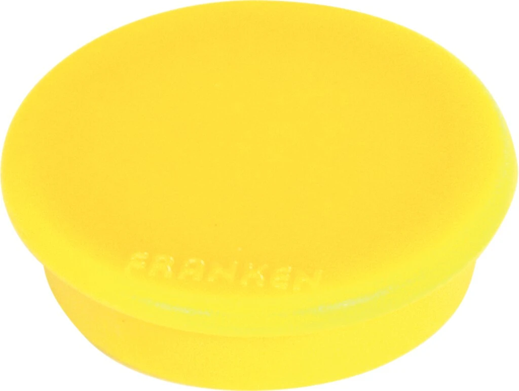 FRANKEN Haftmagnet, Haftkraft: 0,8 kg, Durchm. 32 mm, gelb (EAN: 4016946052146)