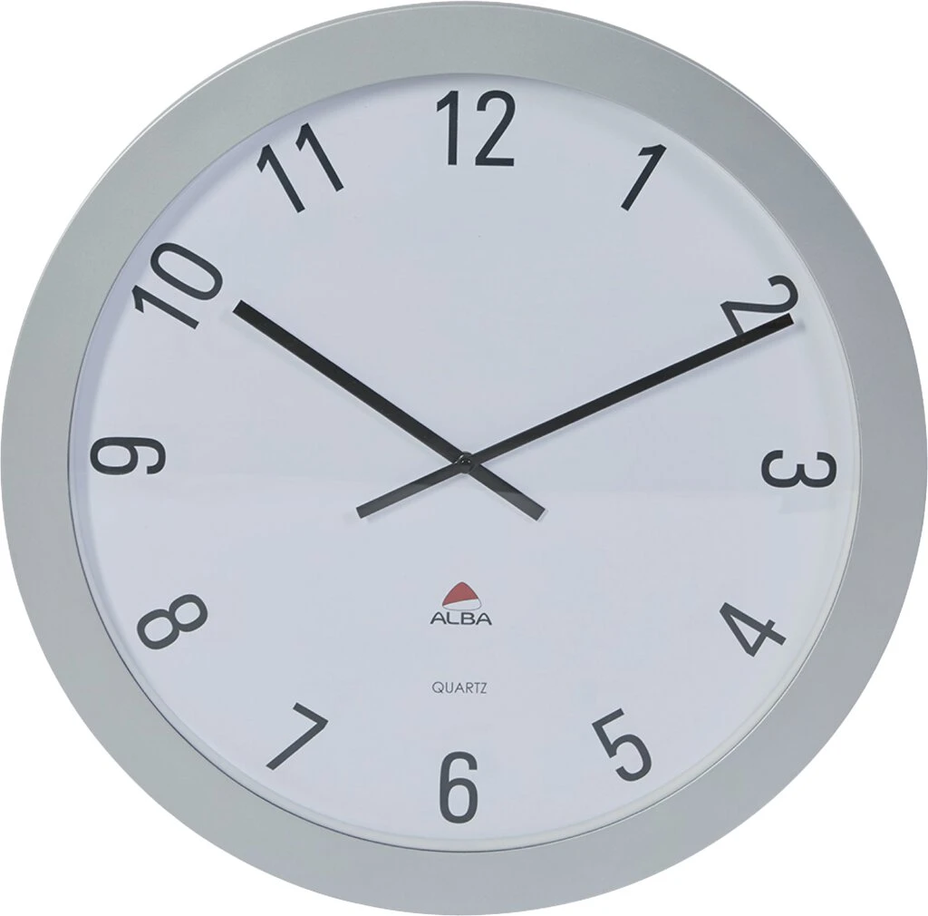 ALBA Wanduhr "HORGIANT", Quarzuhr, metallic grau (EAN: 3129710010370)