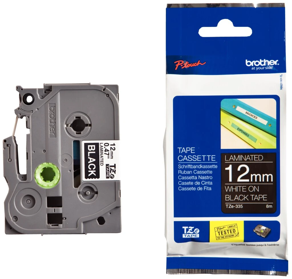 brother TZe-Tape TZe-335 Schriftbandkassette,Bandbreite:12mm (EAN: 4977766685733)