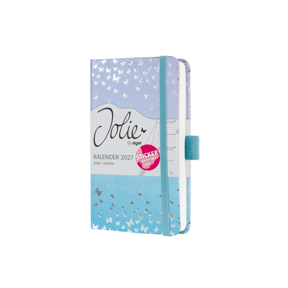 sigel Taschenkalender Jolie Beauty 2027 "Butterfly Confetti (EAN: 4004360764158)