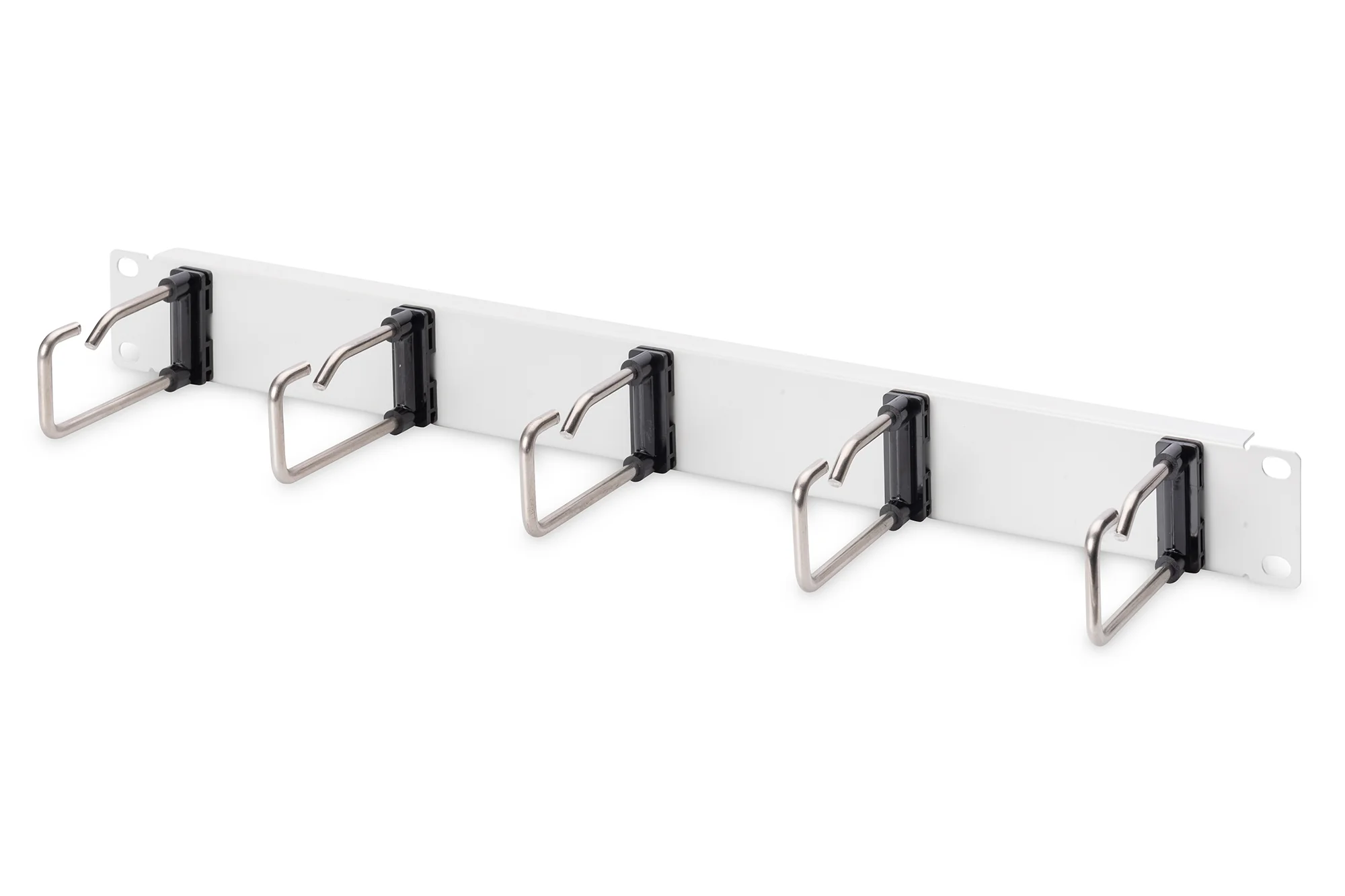 DIGITUS 19" Rangierpanel, 1 HE, 5 Kabelführungsbügel, grau (EAN: 4016032465522)