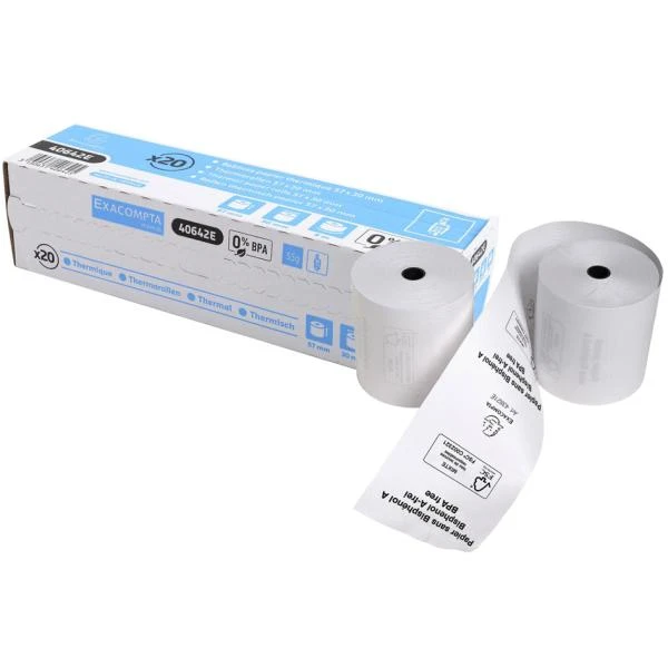 EXACOMPTA Thermorollen für Kassensysteme, 57 mm x 44 m (EAN: 3130631403479)
