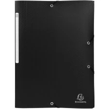 EXACOMPTA Eckspannermappe, DIN A4, PP, schwarz (EAN: 3130630550815)