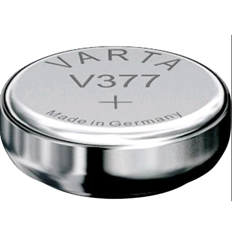 VARTA Silber-Oxid Uhrenzelle, V377 (SR66), 1,55 Volt (EAN: 4008496245932)