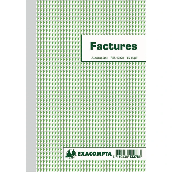 EXACOMPTA Manifold "Factures", 210 x 148 mm, dupli (EAN: 3130630132783)