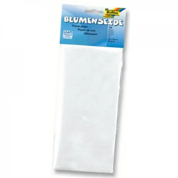 folia Seidenpapier, (B)500 x (H)700 mm, 20 g/qm, weiß (EAN: 4001868910001)