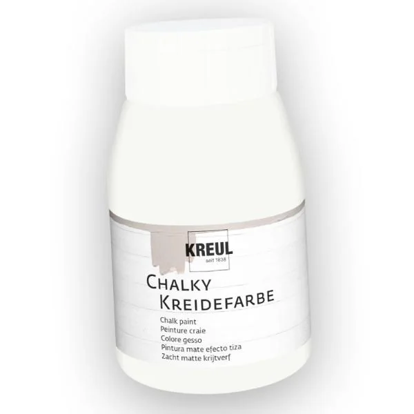 KREUL Kreidefarbe Chalky, Snow White, 500 ml (EAN: 4000798117061)