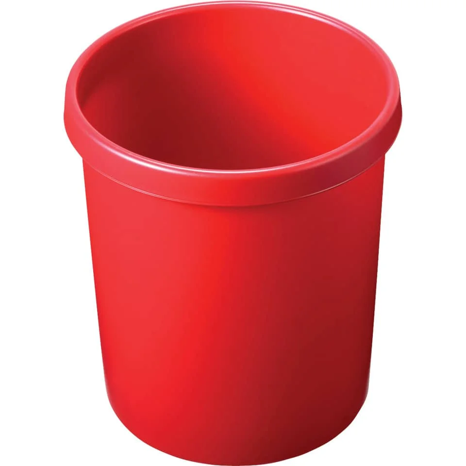 helit Papierkorb "the german", 30 Liter, PE, rot (EAN: 4012086051094)