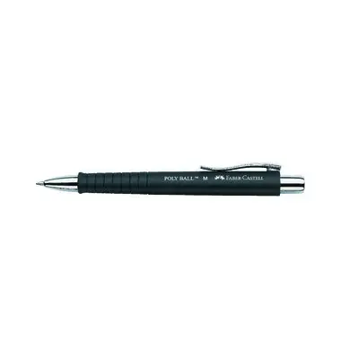 FABER-CASTELL Druckkugelschreiber POLY BALL, schwarz (EAN: 6933256605467)
