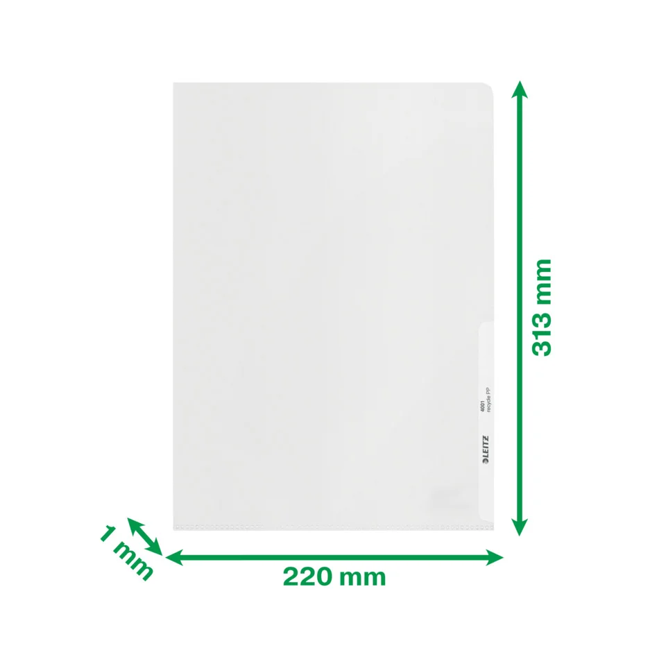 LEITZ Sichthülle re:cycle, A4, PP-Restmaterial, 0,13 mm (EAN: 4002432394876)