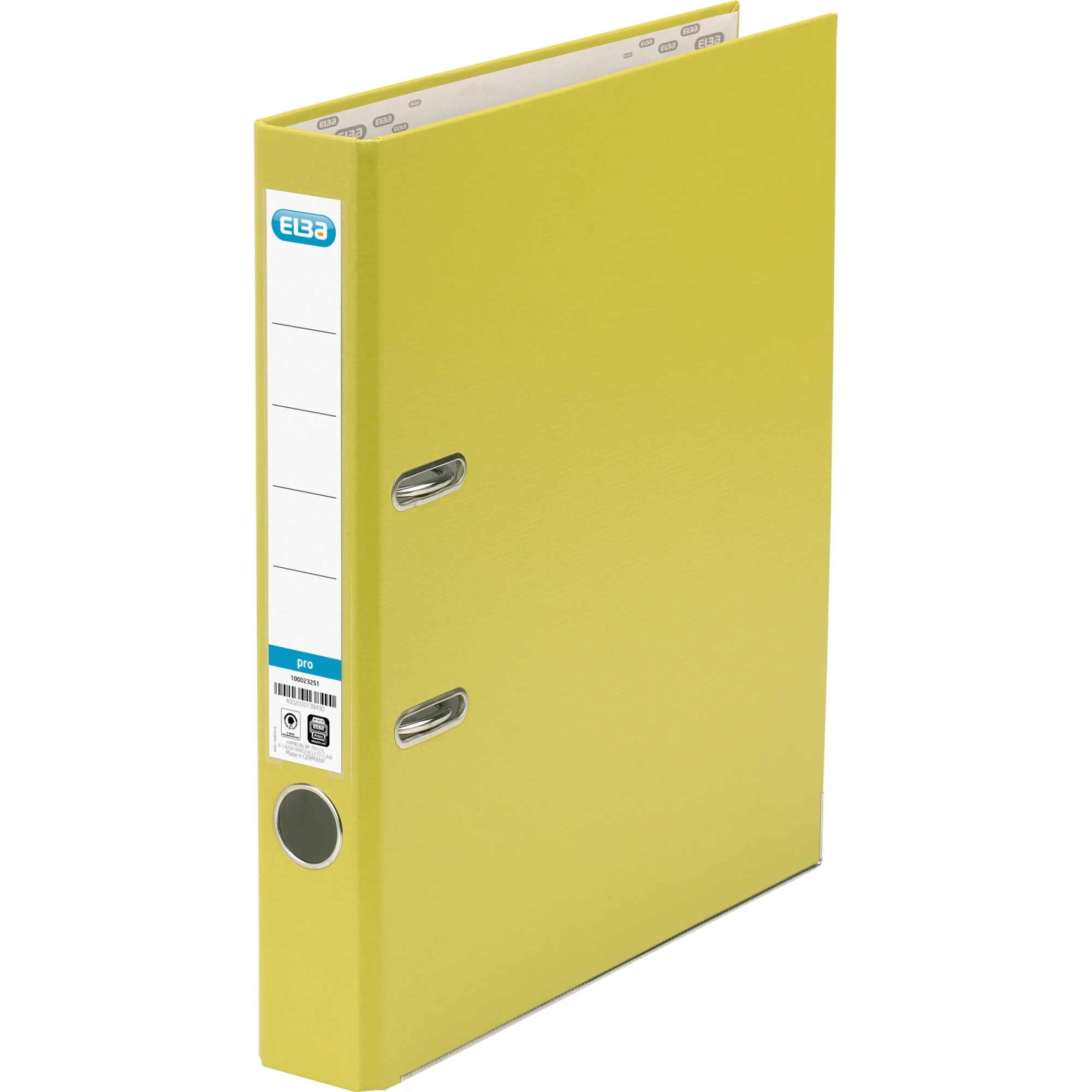 ELBA Ordner smart Pro PP/Papier, Rückenbreite: 50 mm, gelb (EAN: 4002030138520)