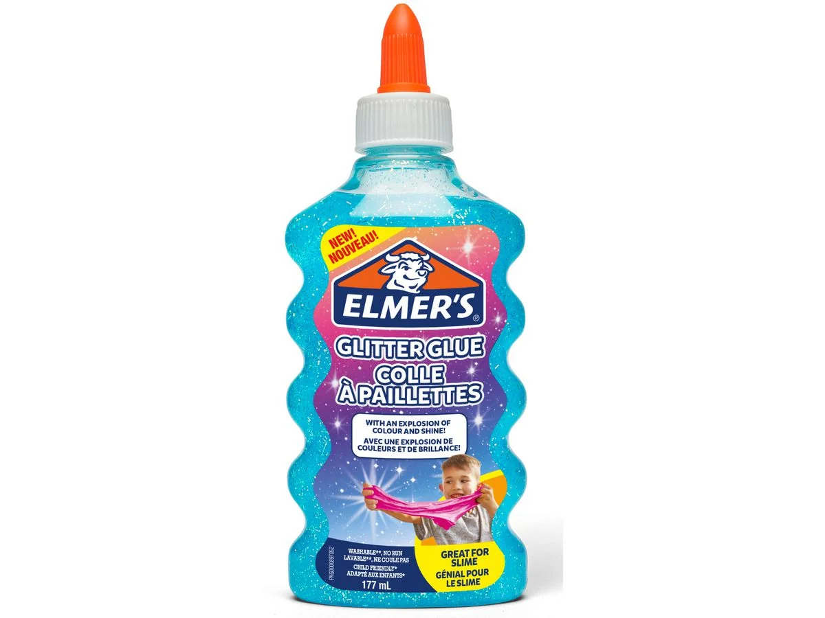 ELMER'S Glitzerkleber "Glitter Glue" blau, 177 ml (EAN: 3026980772529)