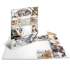 HERMA Eckspannermappe "Katzen", aus Karton, DIN A3 (EAN: 4008705192194)