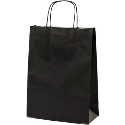 MAILmedia Papier-Tragetasche mit Kordel, 8,7 Liter, schwarz (EAN: 4003928017729)