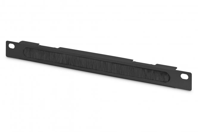 DIGITUS 10" Kabeldurchführungspanel, 0,5 HE, schwarz (EAN: 4016032473992)