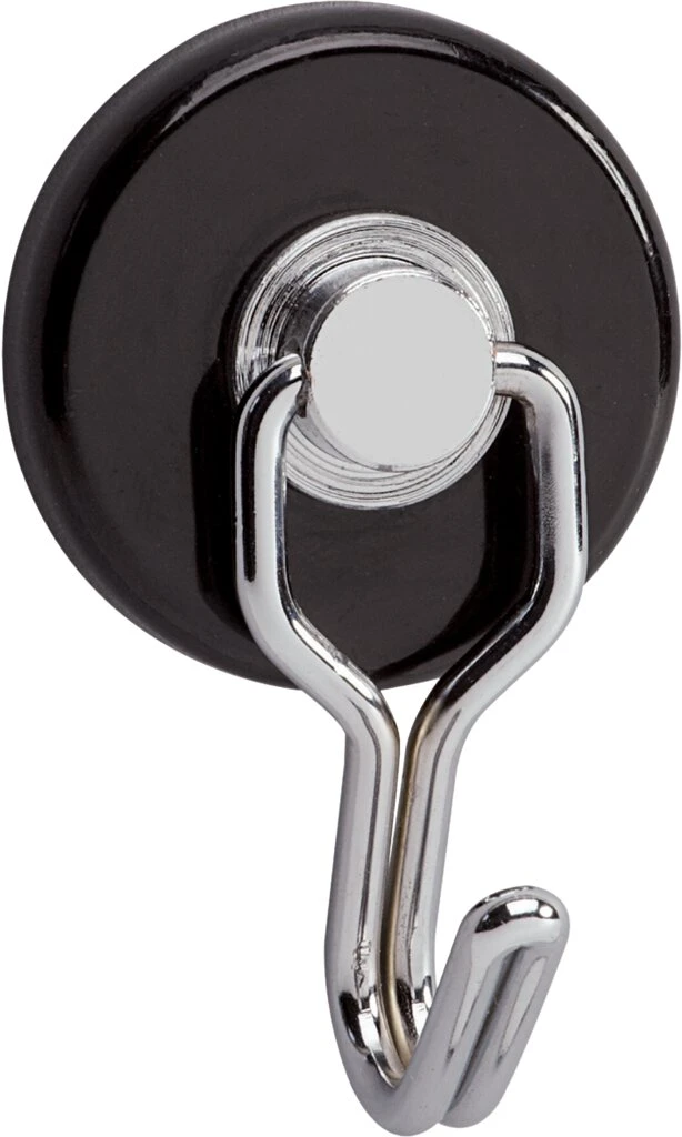 MAUL Magnet mit Karussell-Haken, Durchmesser: 35 mm, schwarz (EAN: 4002390054942)