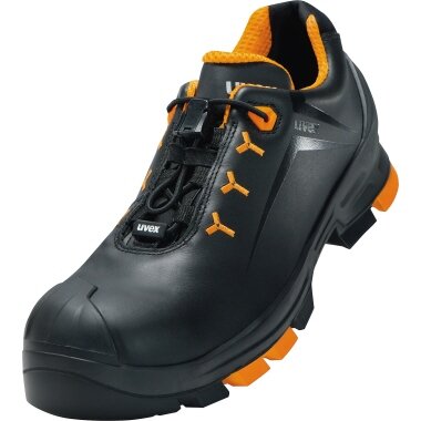 uvex 2 Halbschuh S3 SRC, Gr. 44, schwarz/orange (EAN: 4031101609560)